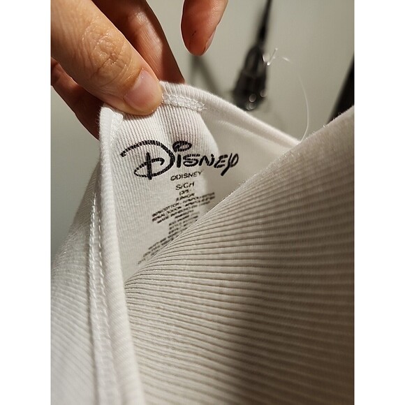 Girls Fitted Mickey Mouse Shirt Black and White Size Small By Disney A1 - Picture 4 of 5